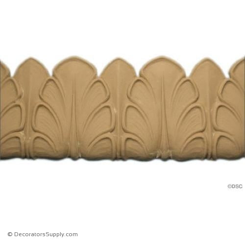 Palmette - Roman 3H - 1/4Relief-woodwork-furniture-lineal-ornament-Decorators Supply