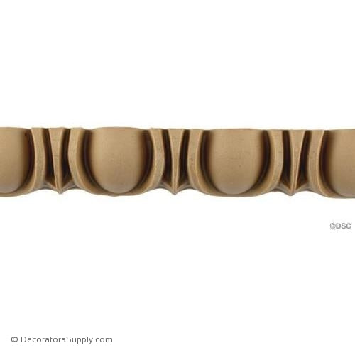 Egg and Dart-Roman 1 1/4H - 11/16Relief-woodwork-furniture moulding-Decorators Supply