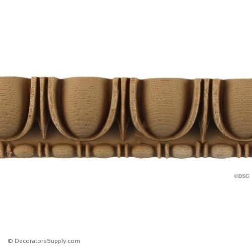 Egg and Dart-Roman 1 1/2H - 11/16Relief-woodwork-furniture moulding-Decorators Supply
