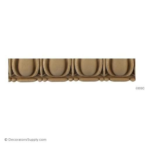 Egg and Dart-Roman 1 3/4H - 11/16Relief-woodwork-furniture moulding-Decorators Supply