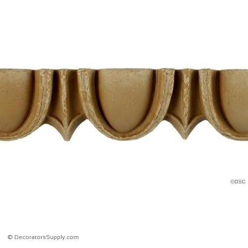 Egg and Dart-Roman 1 3/8H - 5/8Relief-woodwork-furniture moulding-Decorators Supply