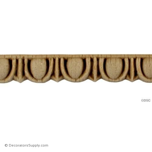 Egg and Dart-Roman 1/2H - 7/16Relief-woodwork-furniture moulding-Decorators Supply