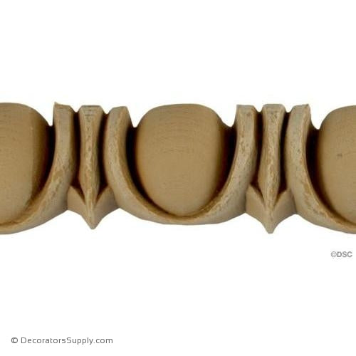 Egg and Dart-Roman 1 1/2H - 1 1/2Relief-woodwork-furniture moulding-Decorators Supply