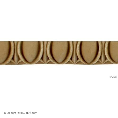 Egg and Dart-Roman 11/16H - 5/16Relief-woodwork-furniture moulding-Decorators Supply