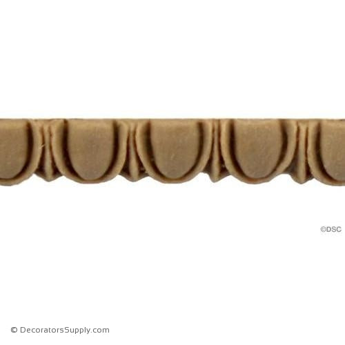 Egg and Dart-Classic 5/16H - 5/32Relief-woodwork-furniture moulding-Decorators Supply