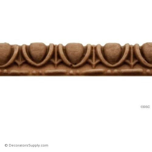 Egg and Dart-Roman 1/4H - 1/8Relief-woodwork-furniture moulding-Decorators Supply