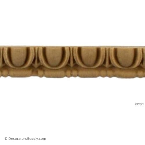 Egg and Dart With Bead and Barrel - Roman 1/2H - 1/4Relief-woodwork-furniture moulding-Decorators Supply