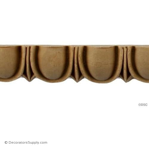 Egg and Dart-Roman 1H - 1/2Relief-woodwork-furniture moulding-Decorators Supply