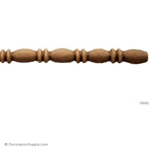 Bead and Barrel-Roman 3/16H - 5/32Relief-furniture-woodwork-molding-Decorators Supply
