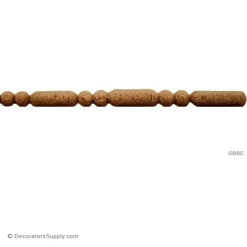 Bead and Barrel-Italian 1/8H - 5/32Relief-furniture-woodwork-molding-Decorators Supply