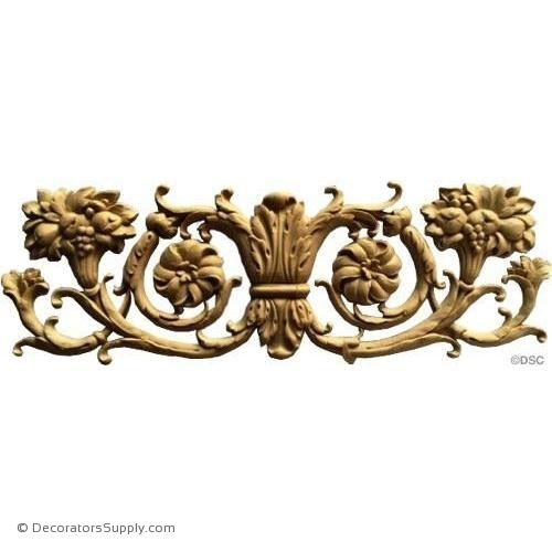 Horizontal Design-Louis XVI 4 1/4H X 13 3/4W - 3/8Relief-ornaments-for-woodwork-furniture-Decorators Supply