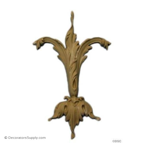 Acanthus Leaf - Louis XV 6 3/4H X 3 7/8W - 3/8Relief-ornaments-furniture-woodwork-Decorators Supply