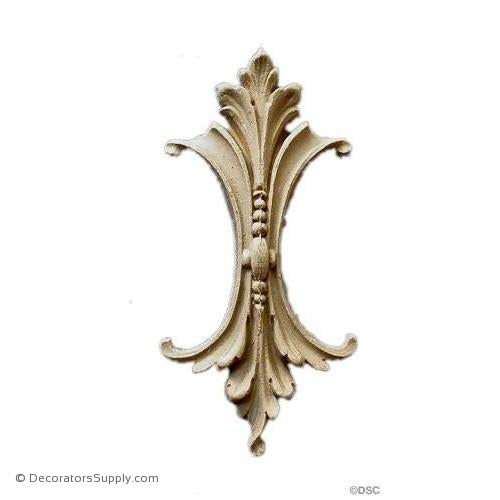 Acanthus Leaf - Louis XVI 5H X 2 3/8W - 9/16Relief-ornaments-furniture-woodwork-Decorators Supply