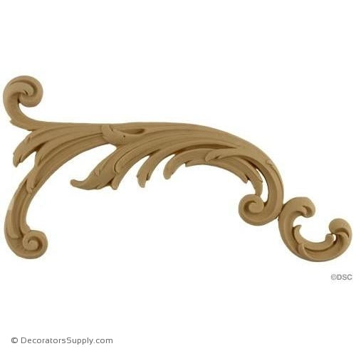 Scroll - Rococo - Louis XV 5H X 9W - 3/8Relief-ornaments-furniture-woodwork-Decorators Supply