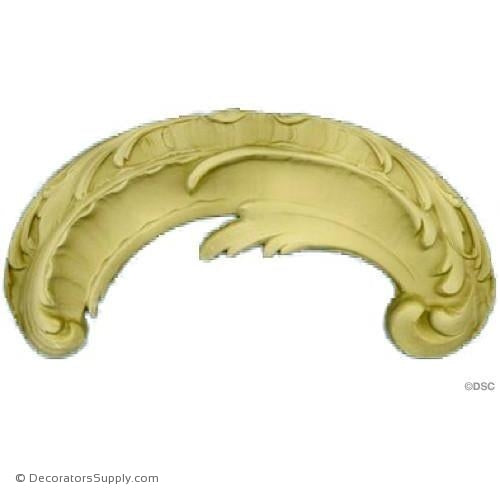 Scroll-Louis XV 4H X 8W - 1/2Relief-ornaments-for-furniture-wooodwork-Decorators Supply