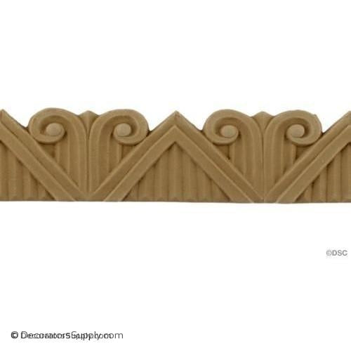 Art Deco- 1 1/2H - 4/16Relief-moulding-for-furniture-woodwork-Decorators Supply