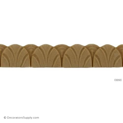 Art Deco-Fluted- 3/8H - 1/8Relief-appliques-for-woodwork-furniture-Decorators Supply