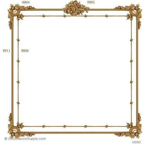 Wall Panel Design 1-9805 4-9804 12FT-9806 12FT-9911-ornate-french-Decorators Supply