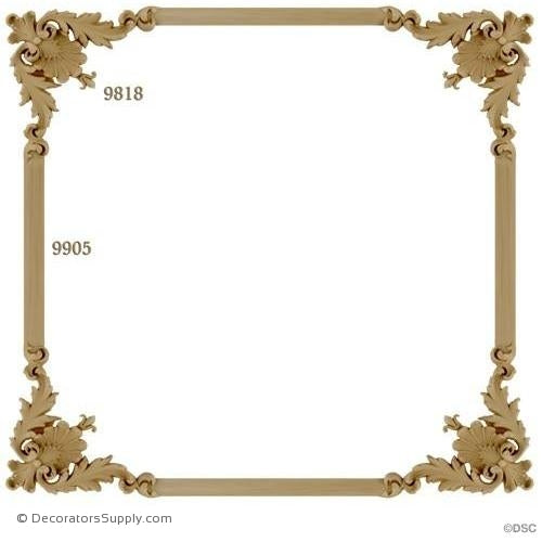 Wall Panel Design - 4-9818 12ft-9905-ornate-french-Decorators Supply