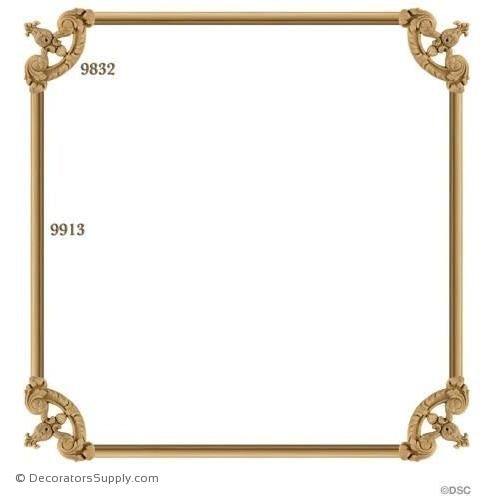 Wall Panel Design - 4-9832 12ft-9913-ornate-french-Decorators Supply