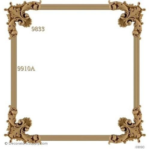 Wall Panel Design - 4-9833 12ft-9910A-ornate-french-Decorators Supply