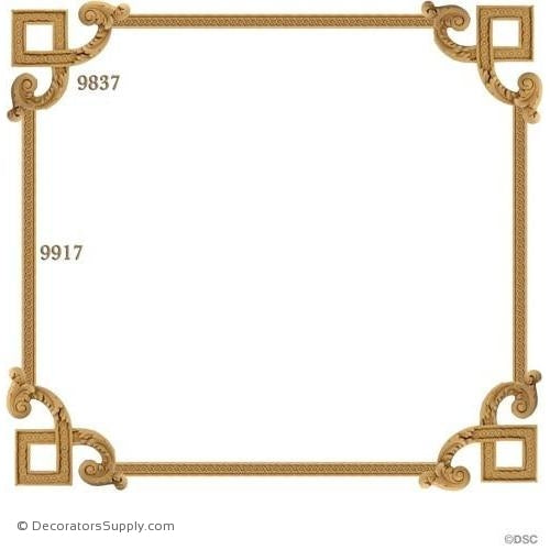 Wall Panel Design 4-9837 12ft-9917-ornate-french-Decorators Supply
