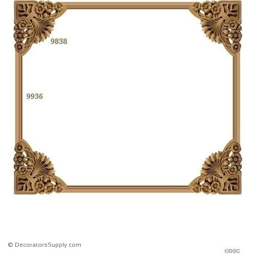 Wall Panel Design 4-9838 12ft-9936-ornate-french-Decorators Supply