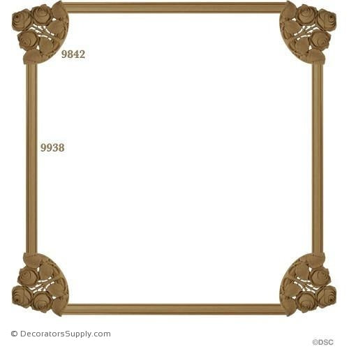 Wall Panel Design - 4-9842 12FT - 9938-ornate-french-Decorators Supply