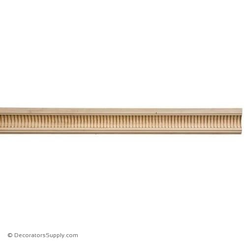 Chairrail Moulding - Embossed - 13/16" x 2 1/2" Wide