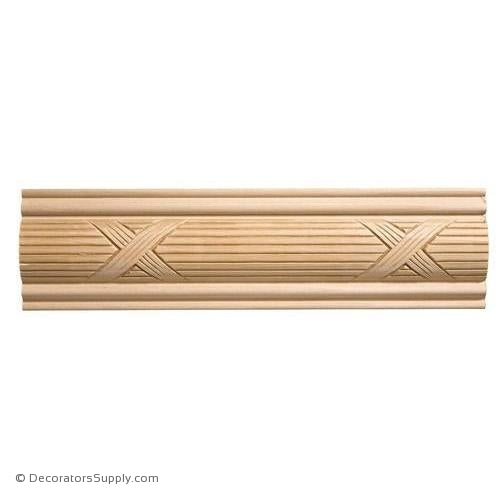 Small Rope Moulding, 2 1/2w x 1 1/4d x 4' length, Sold in 4' lengths —  White River Hardwoods