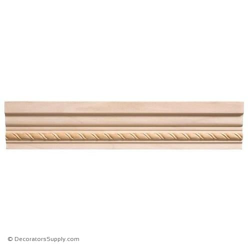 Chairrail Moulding - Embossed - 1 3/4" x 2 1/2" Wide