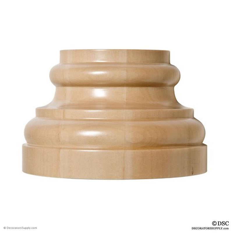Traditional Wood Plinth - (Cherry & Maple)-hand-cast-ceiling-ornaments-Decorators Supply