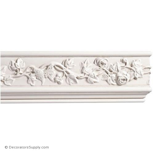 Mon Reale® Frieze Moulding-Roses and Butterflies-13/16" x 3 3/4"