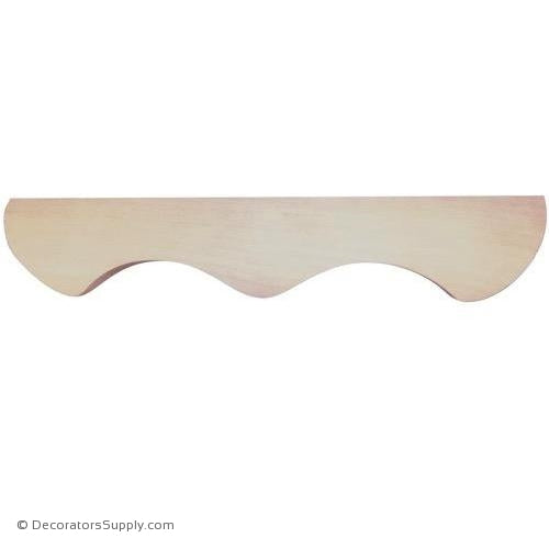 Middle Wood Pedestal Moulding - (Cherry, Maple, Poplar, Red Oak) | Decorators Supply Corporation