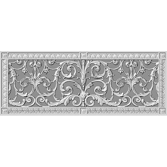RESIN LOUIS XIV GRILLE - 10X24 DUCT, 12 X 26 FRAME
