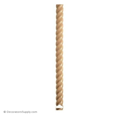 Rope - 1-1/2" Wide x 3/4" Relief - (Comes In 8ft Increments)