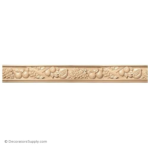 5-1/4" Wide - Large Tuscan Country Frieze (8' increments)