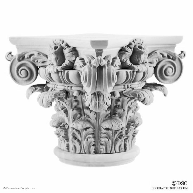 Plaster Capital [Round] -Italian Renaissance Composite Bernardino-Decorators Supply