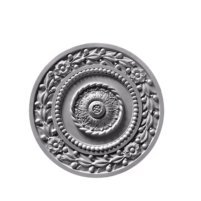 Plaster Medallion--Empire--18 1/4" Diameter x 1" Relief