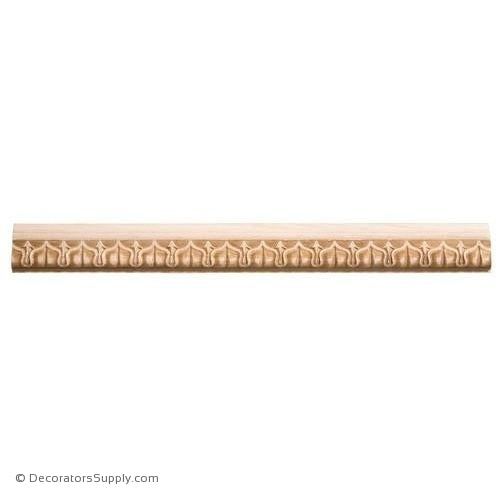 Panel Moulding - Embossed - 3/4" x 1 1/4" Wide