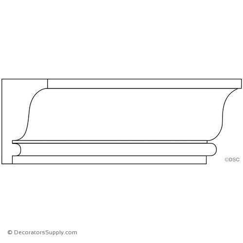 Panel Moulding - Smooth - 1 1/16" x 2 1/8" Wide
