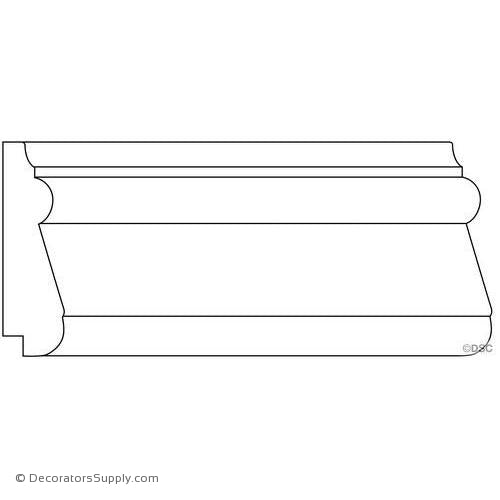 Panel Moulding - Smooth - 3/4" x 3" Wide