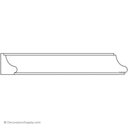Panel Moulding - Smooth - 3/4" x 1" Wide