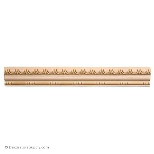 Panel Moulding - Embossed - 11/16" x 1 5/8" Wide