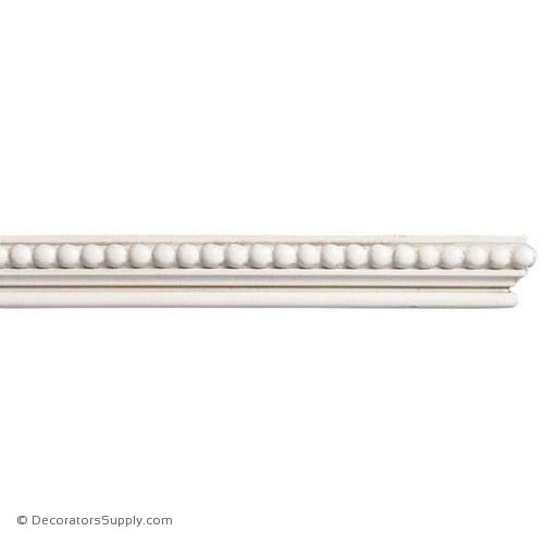 Mon Reale® Panel Moulding -Small Beads- 9/16" x 1" Wide