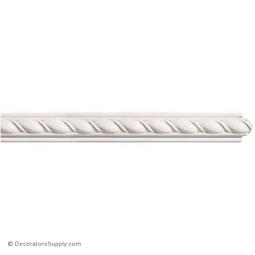 Mon Reale® Panel Moulding -Small Rope- 5/8" x 1" Wide