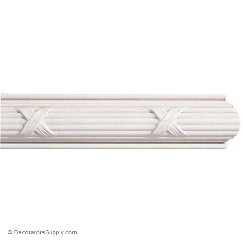 Mon Reale® Panel Moulding -Reed & Ribbon- 13/16" x 2" Wide