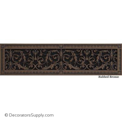 RESIN LOUIS XIV GRILLE - 6X30 DUCT, 8 X 32 FRAME