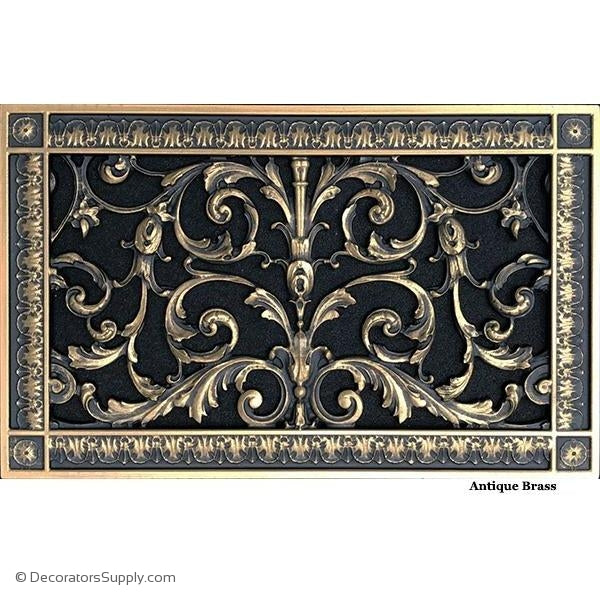 RESIN LOUIS XIV GRILLE - 8X14 DUCT, 10 X 16 FRAME