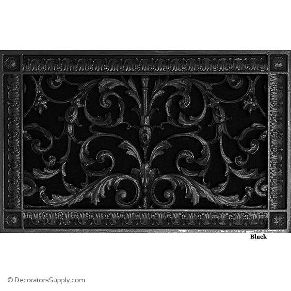 RESIN LOUIS XIV GRILLE - 8X14 DUCT, 10 X 16 FRAME